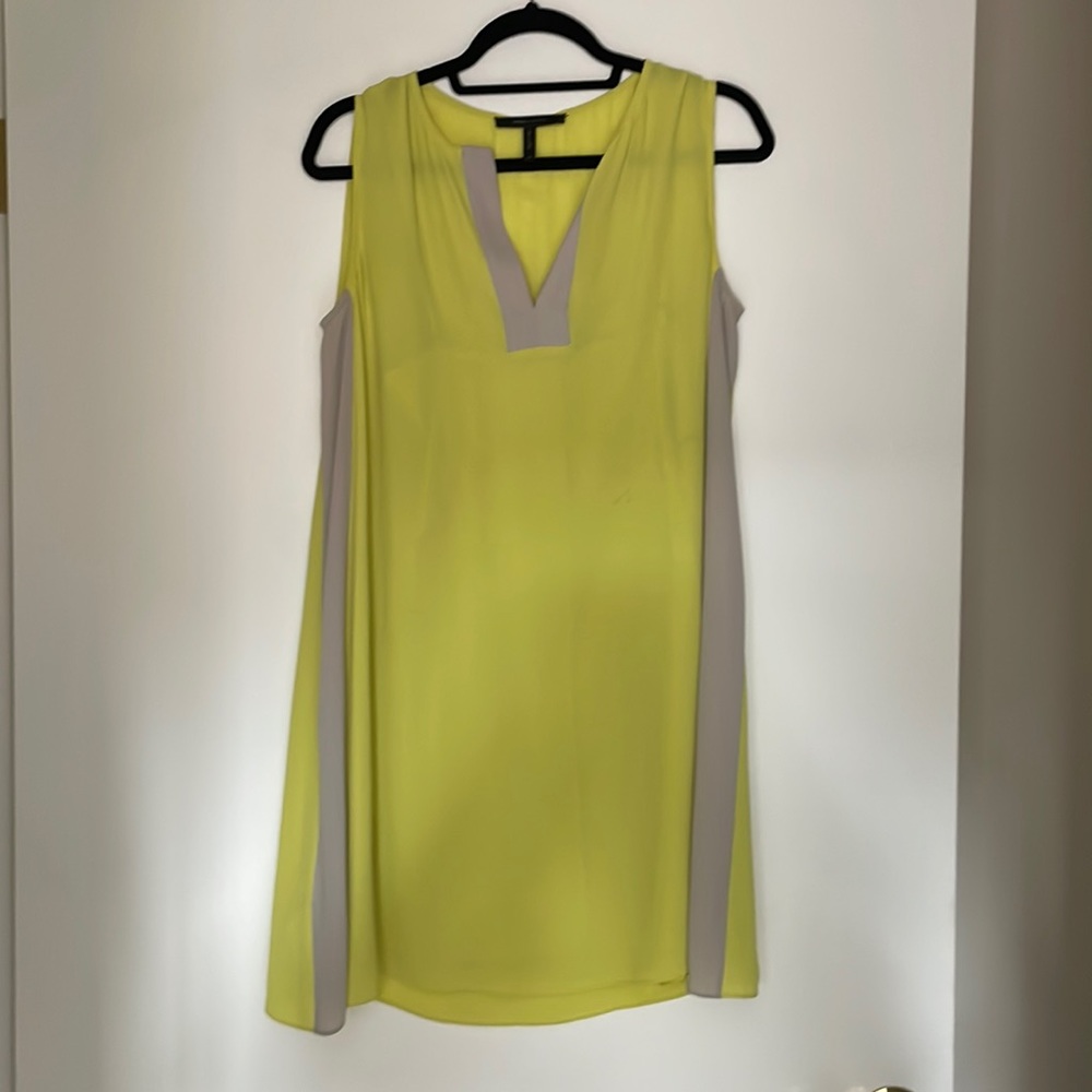 Yellow BCBG dress